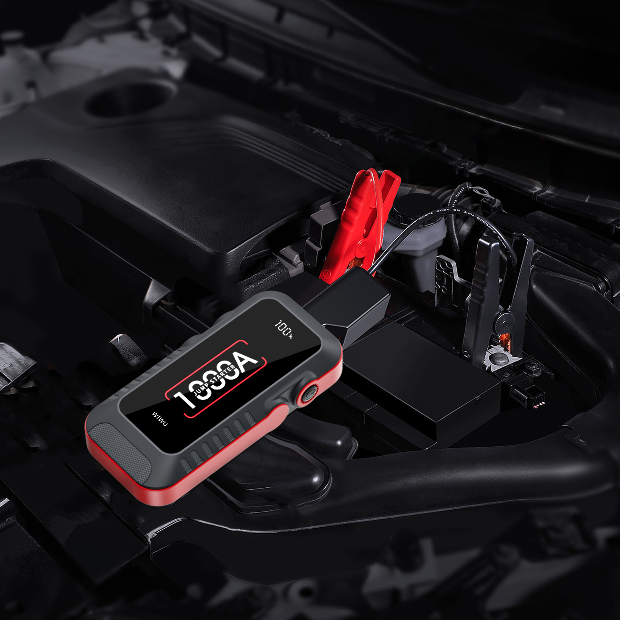 Пусковое устройство для запуска автомобиля с Jump Starter WIWU JS001 10000  mah - купить в Москве, цены на Мегамаркет | 600015170527