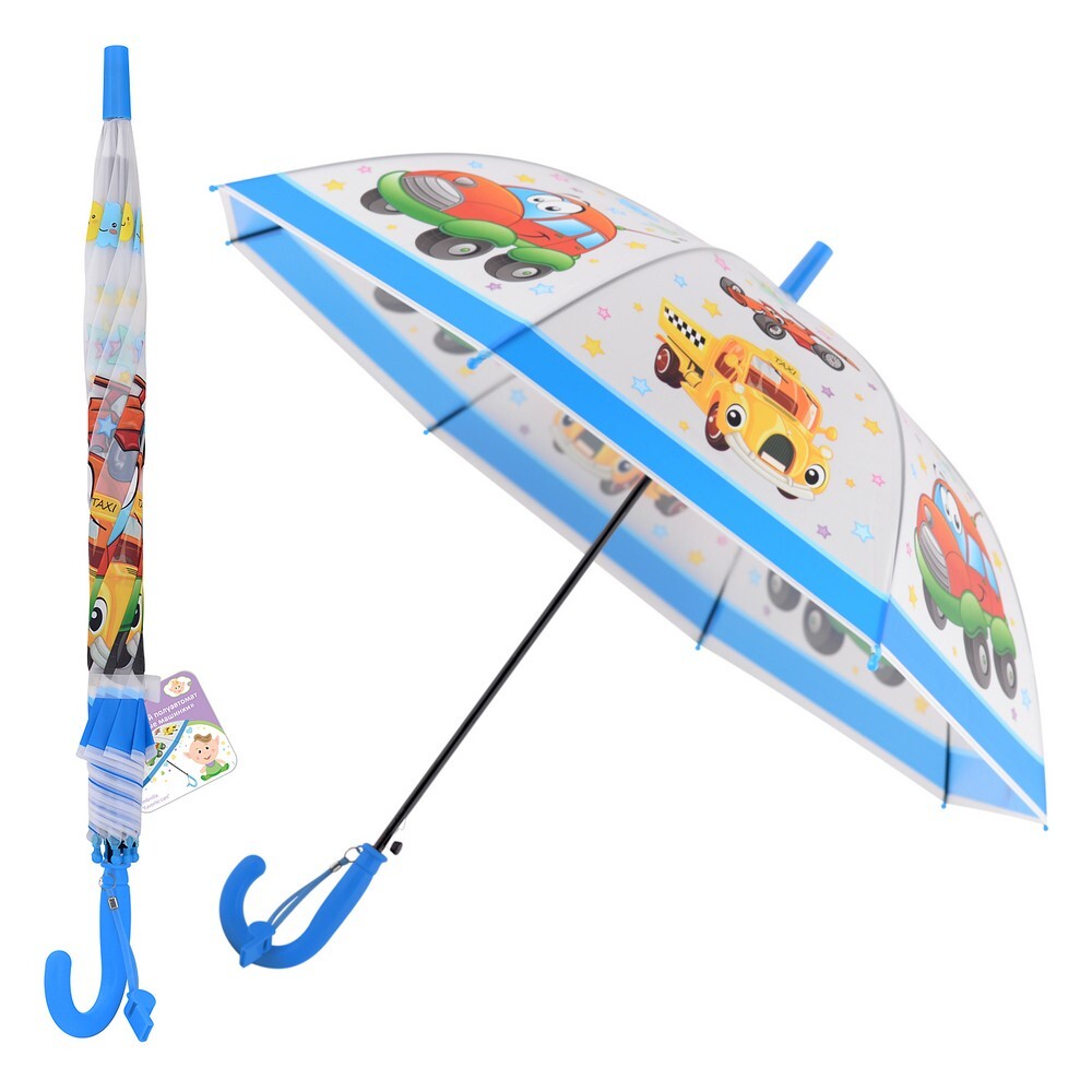 Зонт детский Home Novelties Limited Любимые машинки, полуавтомат D80см FX24-47