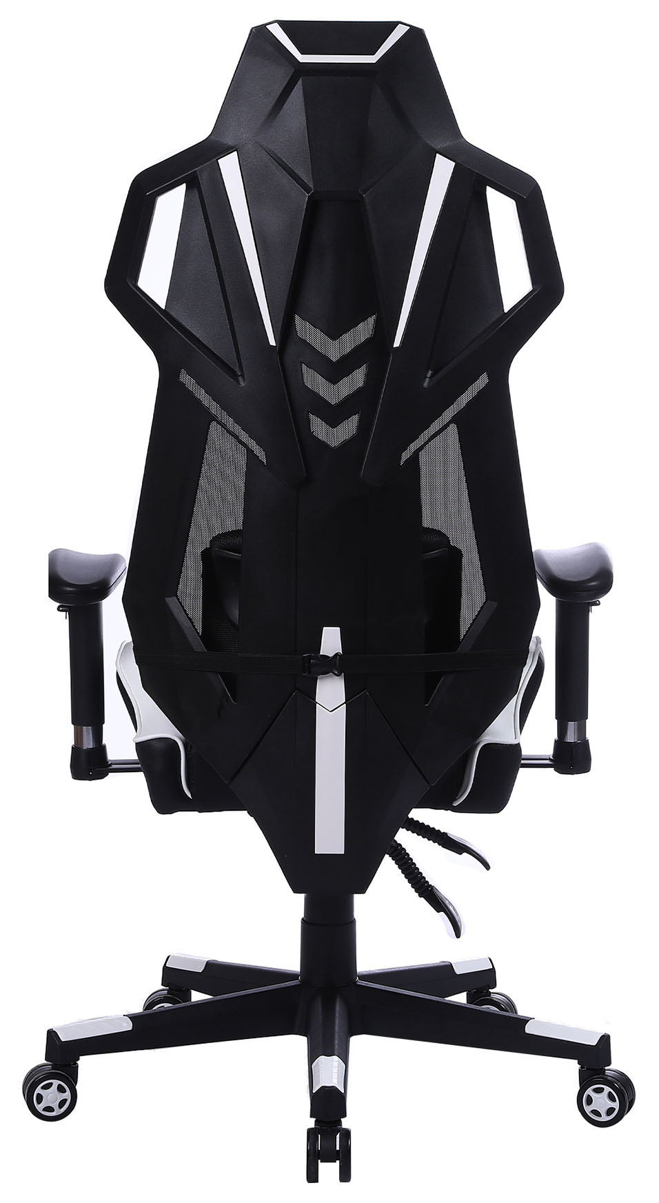 Кресло игровое  CS-CHR-090BLW черный/белый эко.кожа крестовина .