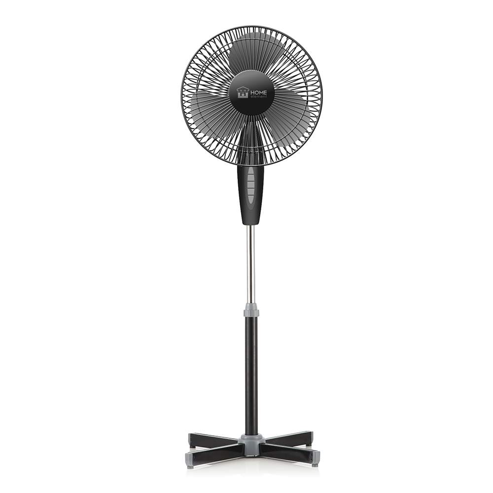 Вентилятор напольный Home Element HE-FN1206 черный; серый, купить в Москве, цены в интернет-магазинах на Мегамаркет