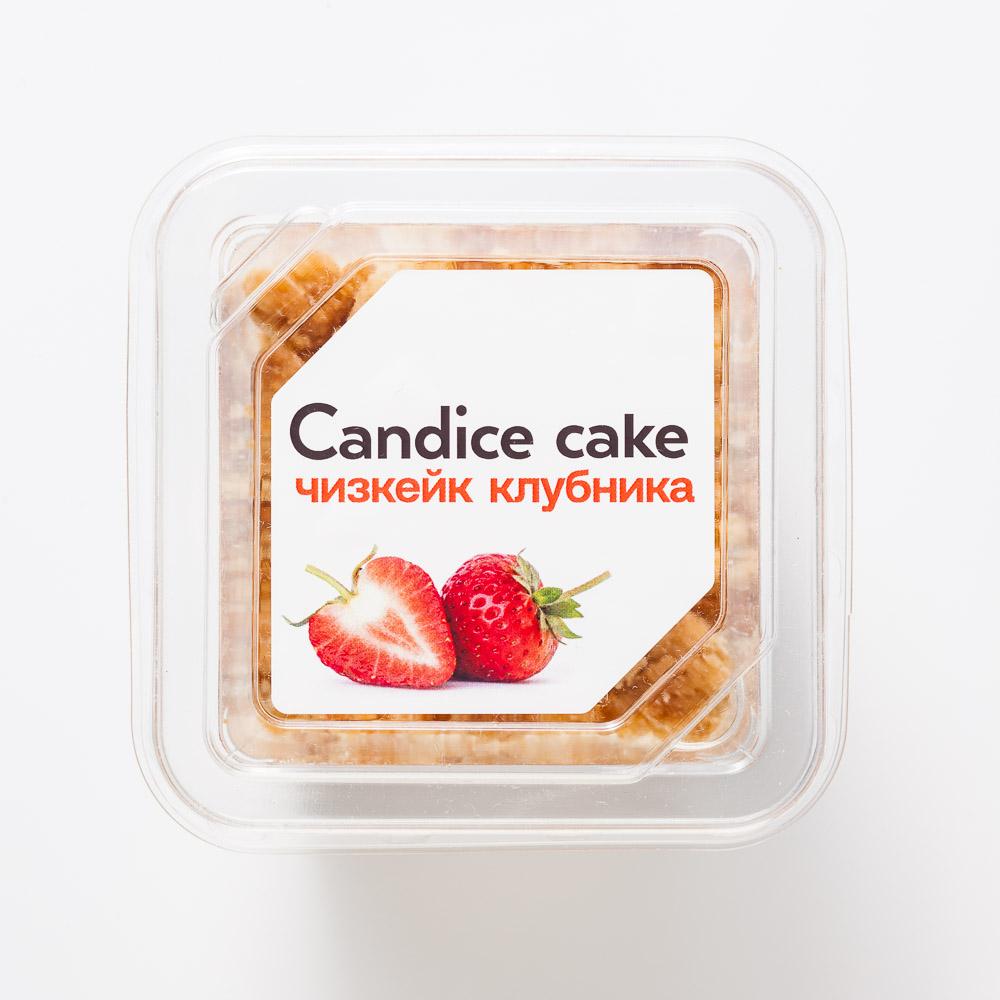 Десерт Candice Чизкейк клубника, без сахара, 130 г