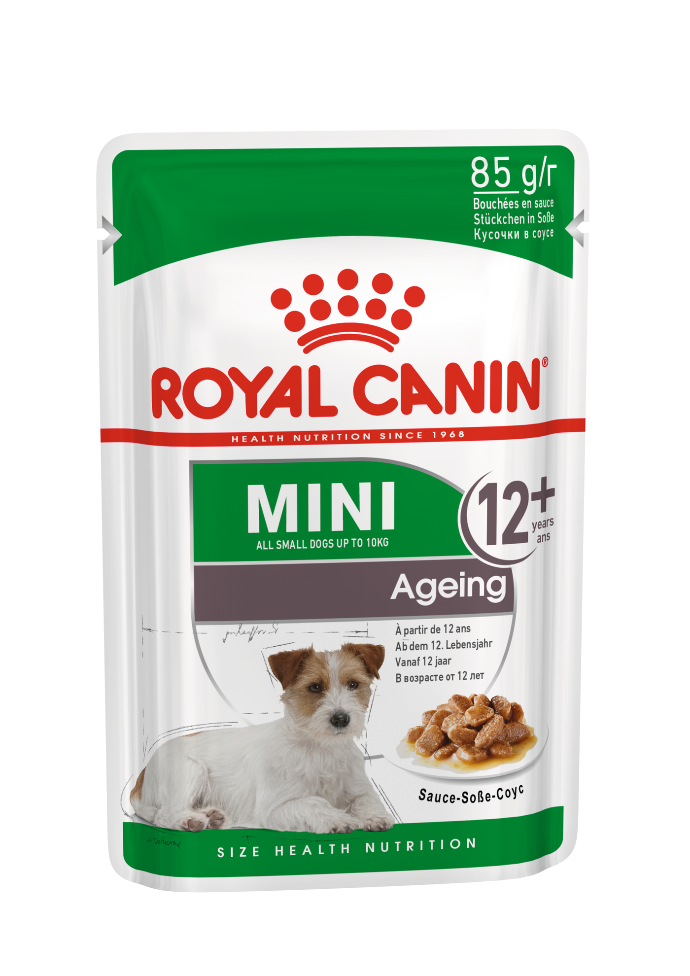 Влажный корм для собак ROYAL CANIN Mini Ageing 12+, для пожилых, мясо, 12шт по 85г