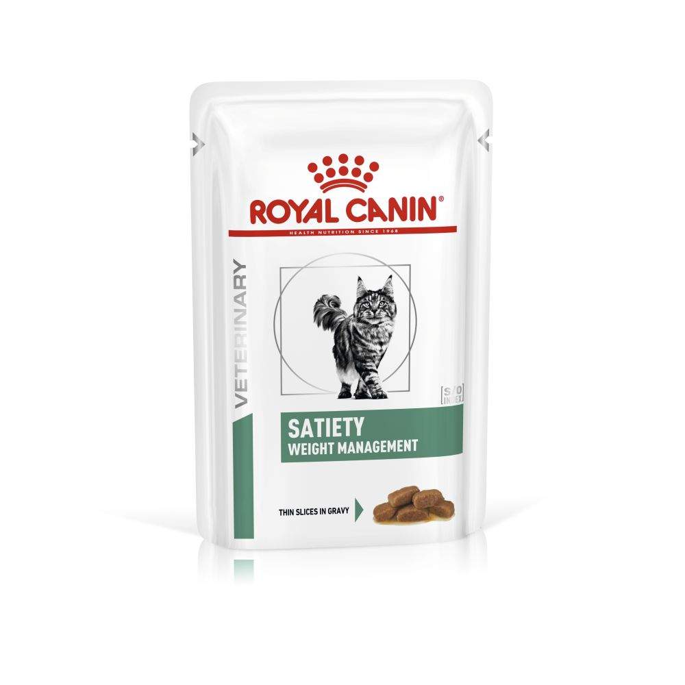 Влажный корм для кошек ROYAL CANIN Vet Diet Satiety Weight Management, мясо, 12шт по 85г