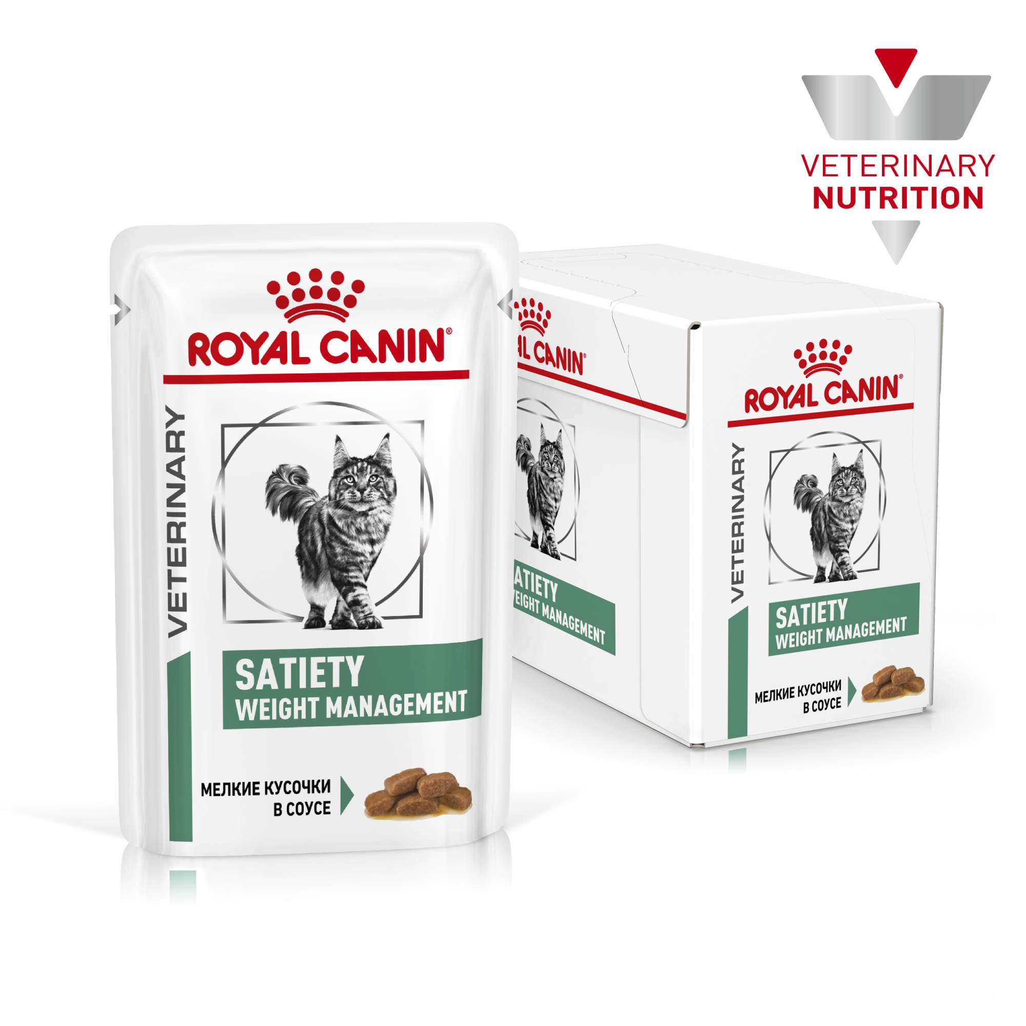 Влажный корм для кошек ROYAL CANIN Vet Diet Satiety Weight Management, мясо, 12шт по 85г