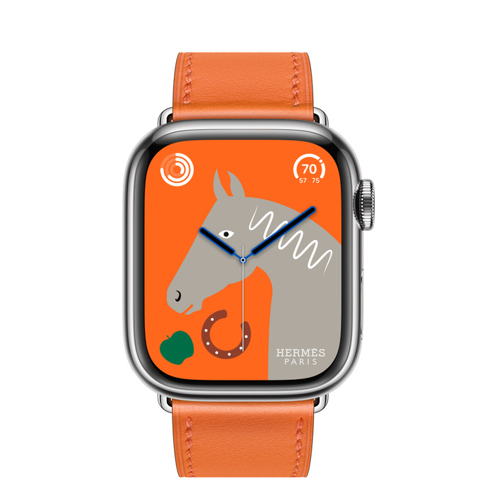 Умные часы Apple Watch Hermes Series 8 (41mm) Silver/Orange