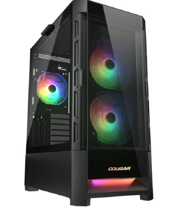 Корпус компьютерный Cougar Duoface RGB Black, купить в Москве, цены в интернет-магазинах на Мегамаркет