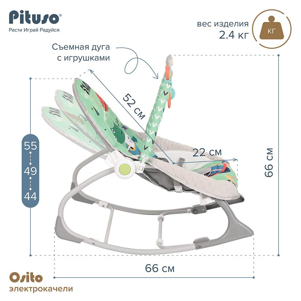 Шезлонг Pituso Osito New Мой любимый крокодил - купить в kid-mag, цена на  Мегамаркет