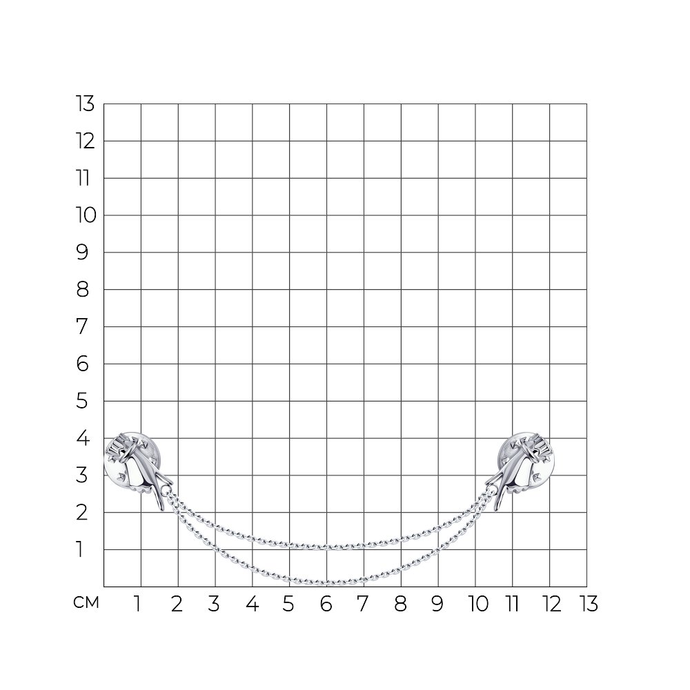Брошь SKLV из серебра 94040216