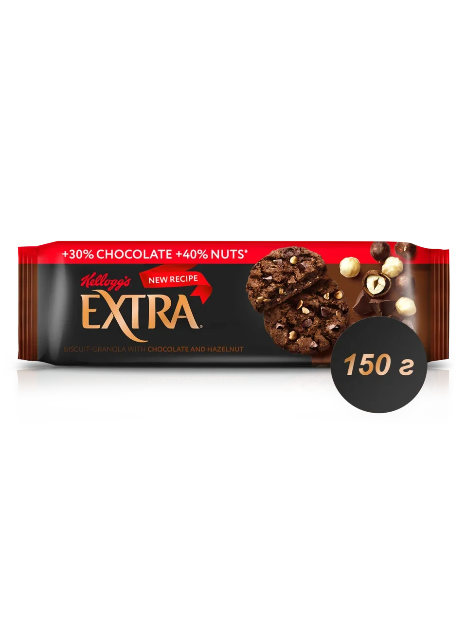 Печенье Kellogg's Extra гранола с шоколадом и фундуком 150 г