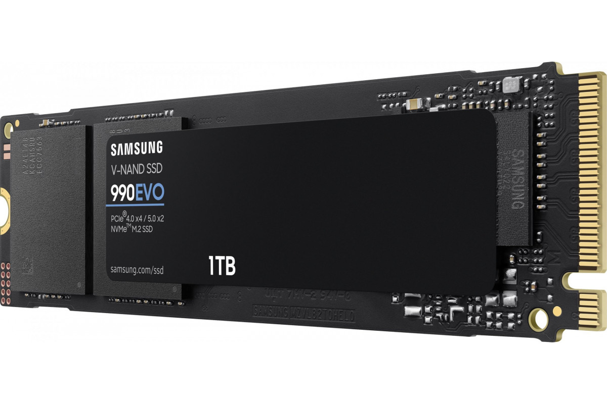 Внутренний SSD накопитель Samsung 990 EVO MZ-V9E1T0BW PCIe Gen 4.0 x4, NVMe 1TB M.2 - купить в Ресурс-Медиа Москва (со склада Мегамаркет), цена на Мегамаркет