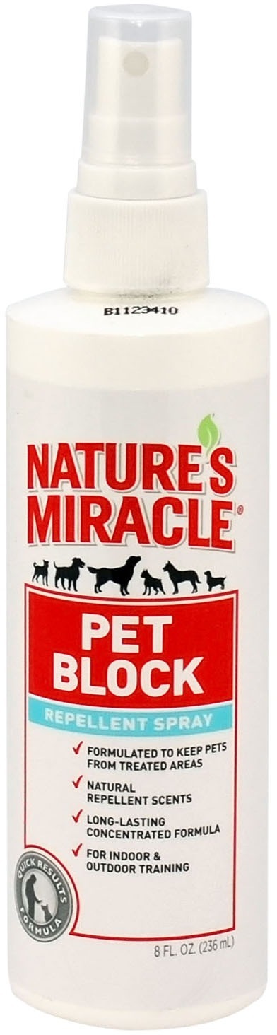 Спрей отпугивающий для собак Nature’s Miracle Pet Block Repellent, 236 мл