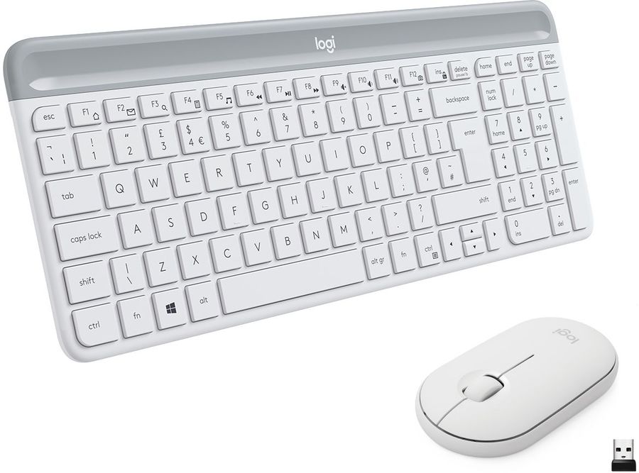 Комплект клавиатура+мышь Logitech MK470 White - купить в Leotech, цена на Мегамаркет