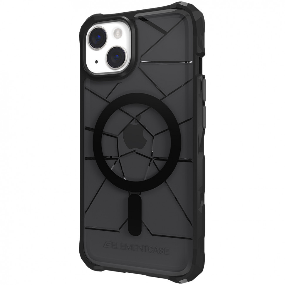 Чехол Element Case Special Ops MagSafe для iPhone 14, Тонированный/Черный  (Smoke/Black), купить в Москве, цены в интернет-магазинах на Мегамаркет