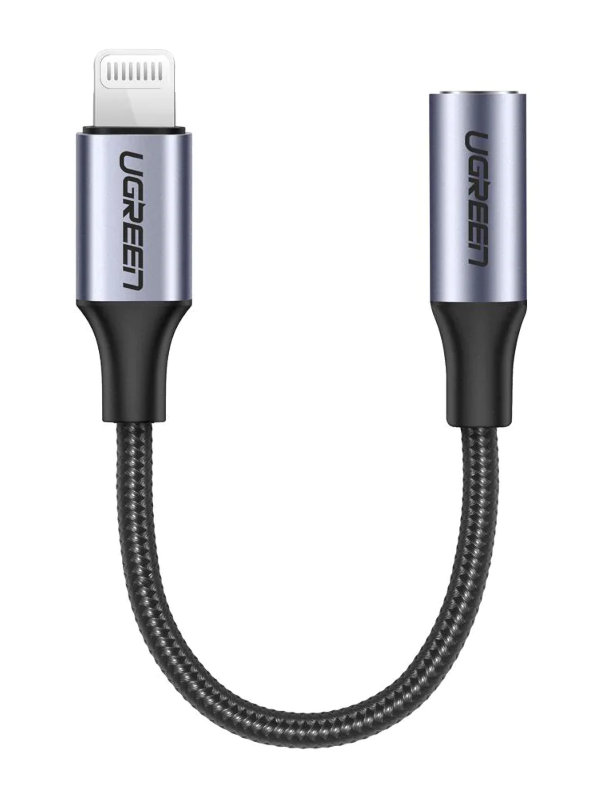 Аксессуар Ugreen US211 Lightning - 3.5mm Jack 10cm Black 30756 - купить в Фирменный магазин UGREEN, цена на Мегамаркет