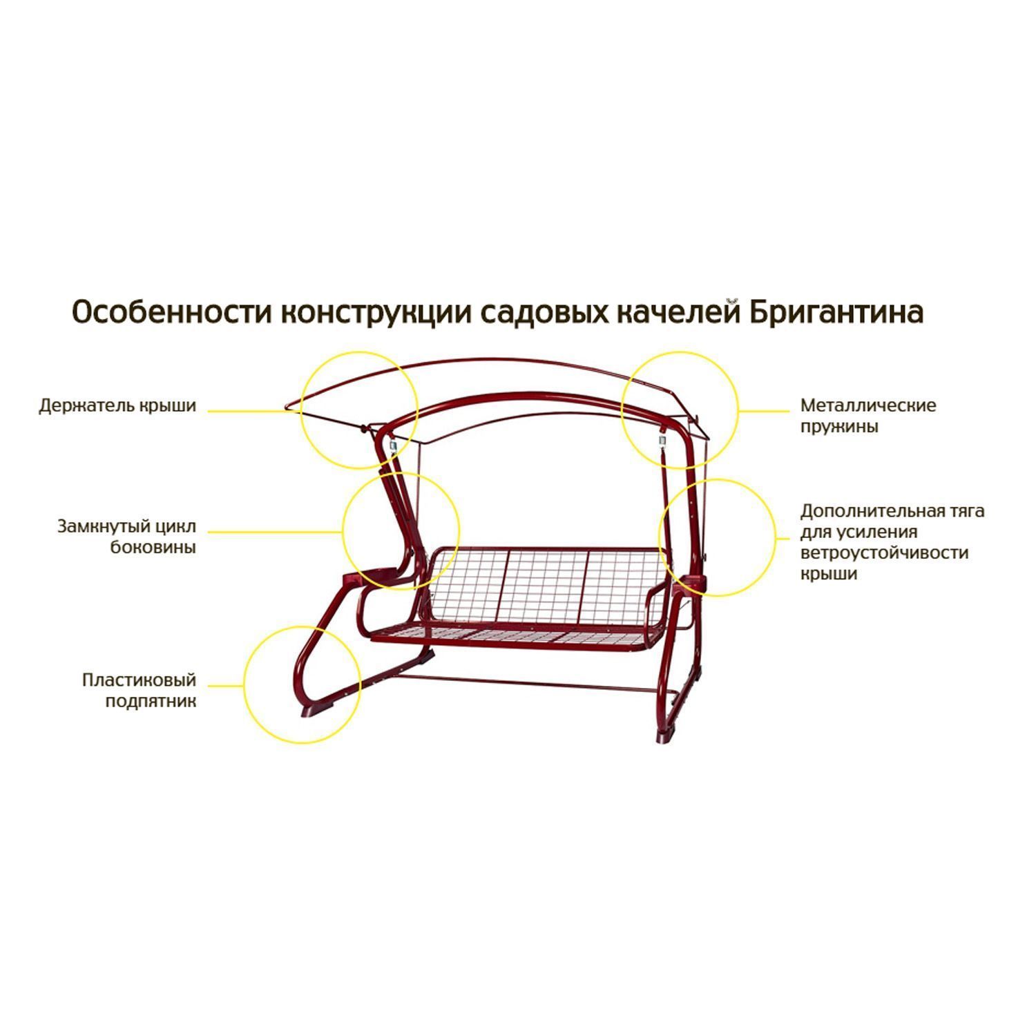 Качели садовые удачная мебель майами