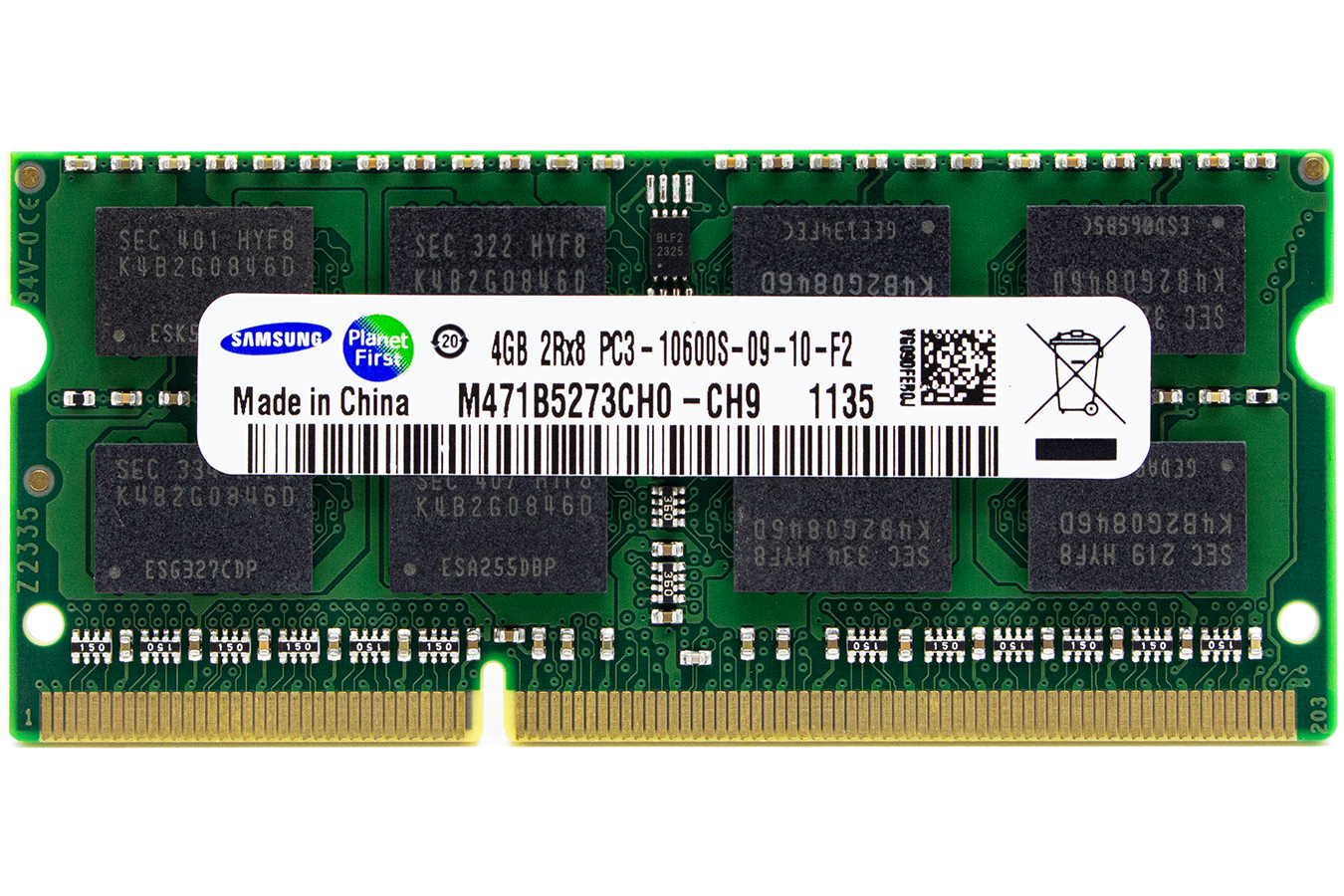 Оперативная память Samsung M471B5273CH0-CH9 DDR3 1x4Gb 1333MHz - купить в Esales, цена на Мегамаркет