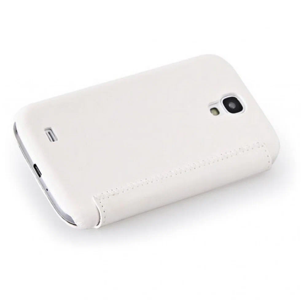 Футляр-книга боковой Hoco Crystal Leather для Samsung Galaxy i9500 S4  white, купить в Москве, цены в интернет-магазинах на Мегамаркет