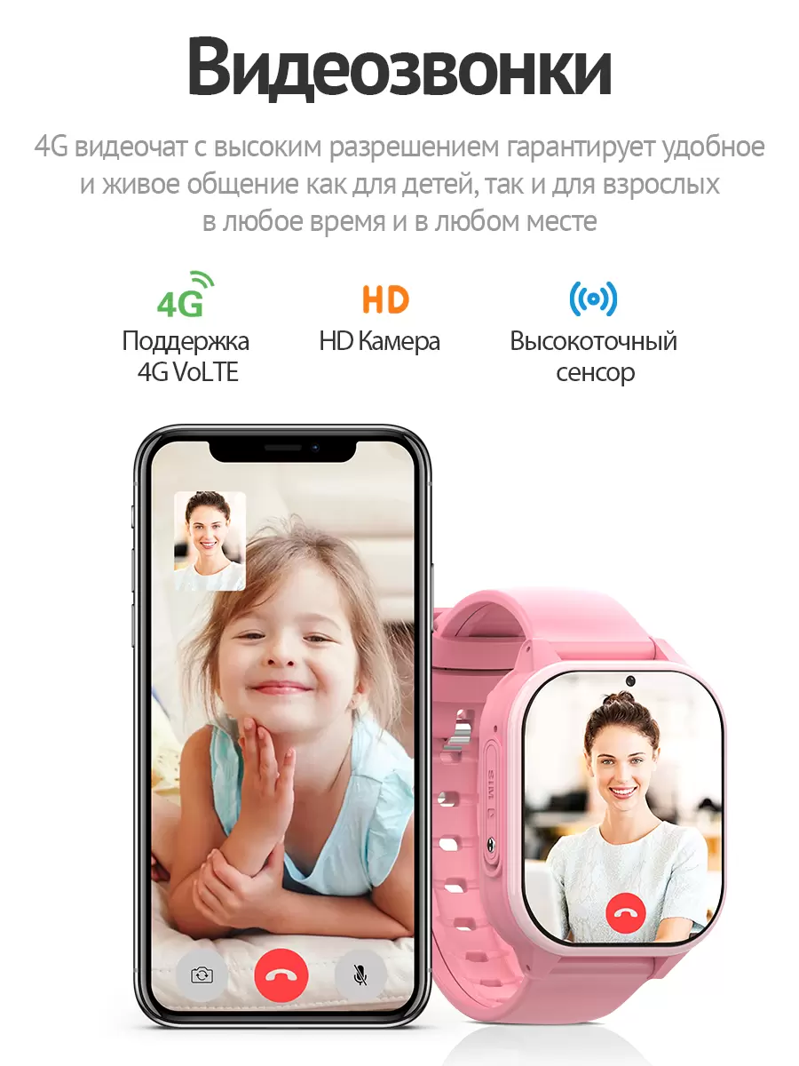 Смарт-часы Wonlex KT19pro розовые, купить в Москве, цены в  интернет-магазинах на Мегамаркет