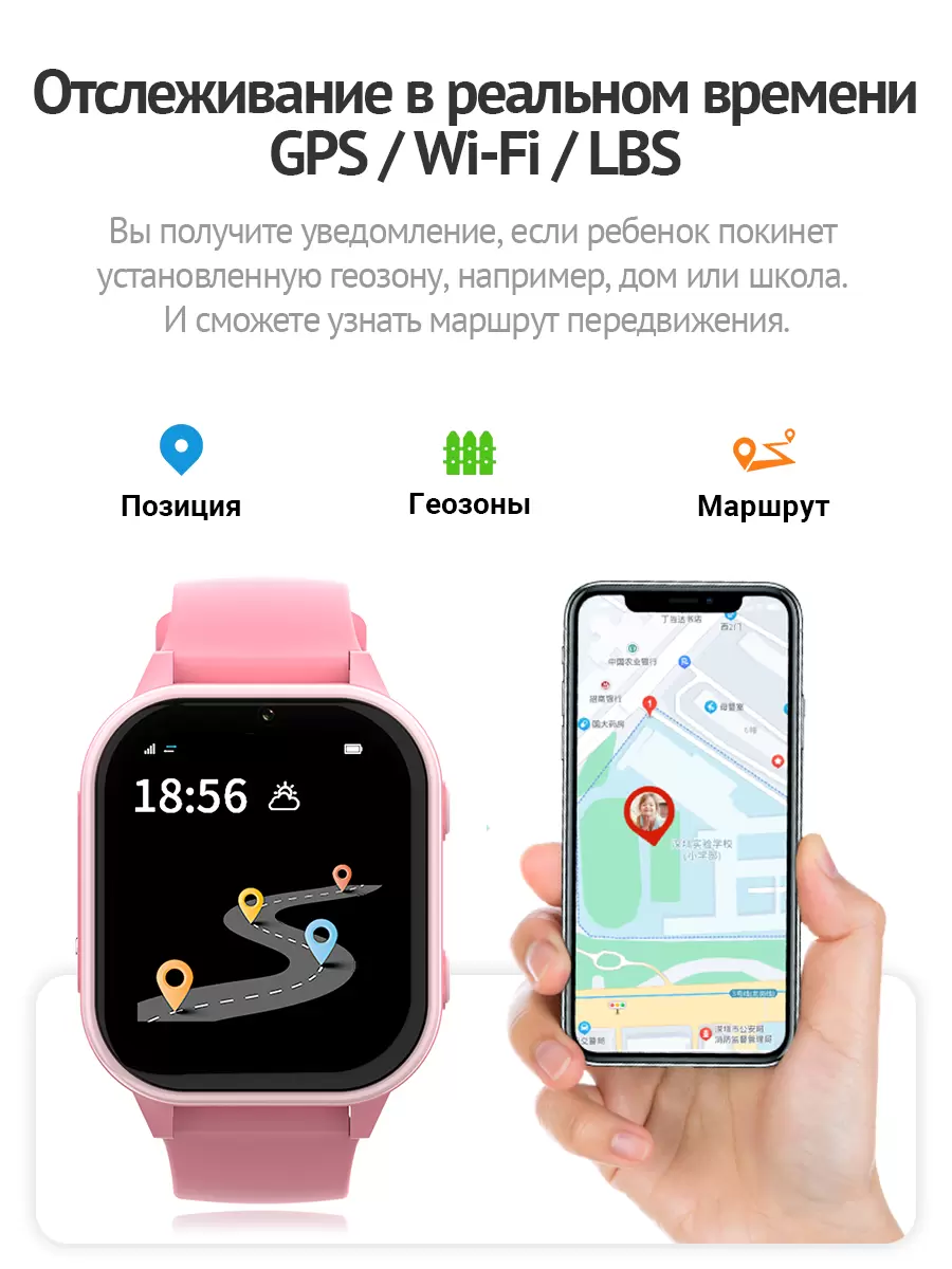 Смарт-часы Wonlex KT19pro розовые, купить в Москве, цены в  интернет-магазинах на Мегамаркет