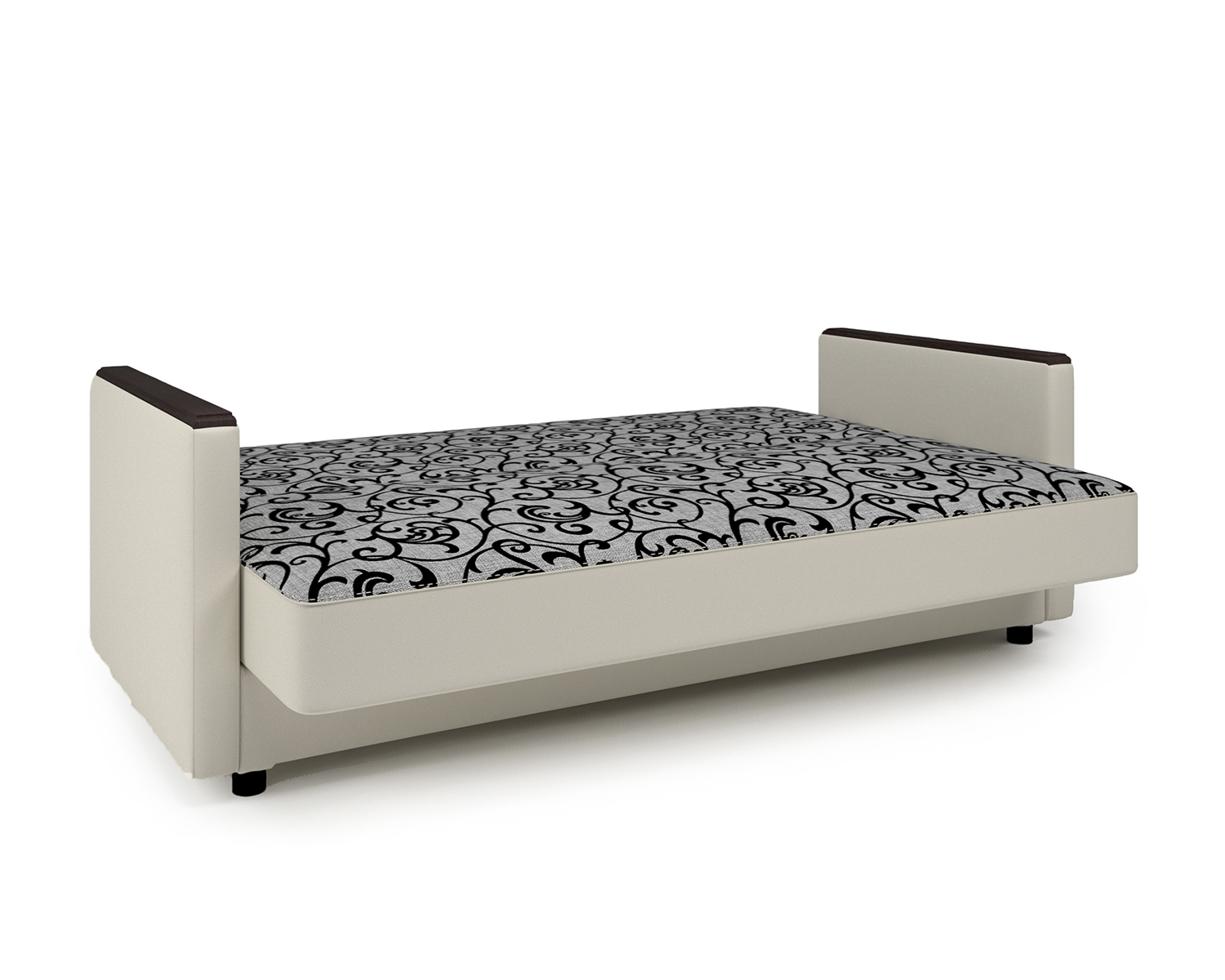 Диван-кровать Шарм-Дизайн Классика Д 120, бежевый/узоры
