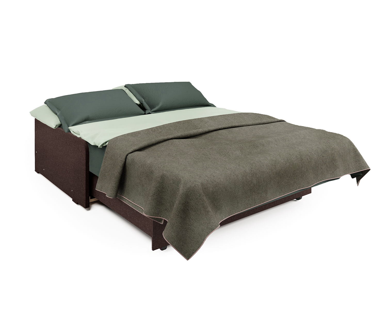 Диван-кровать Шарм-Дизайн Коломбо БП 140, шоколад