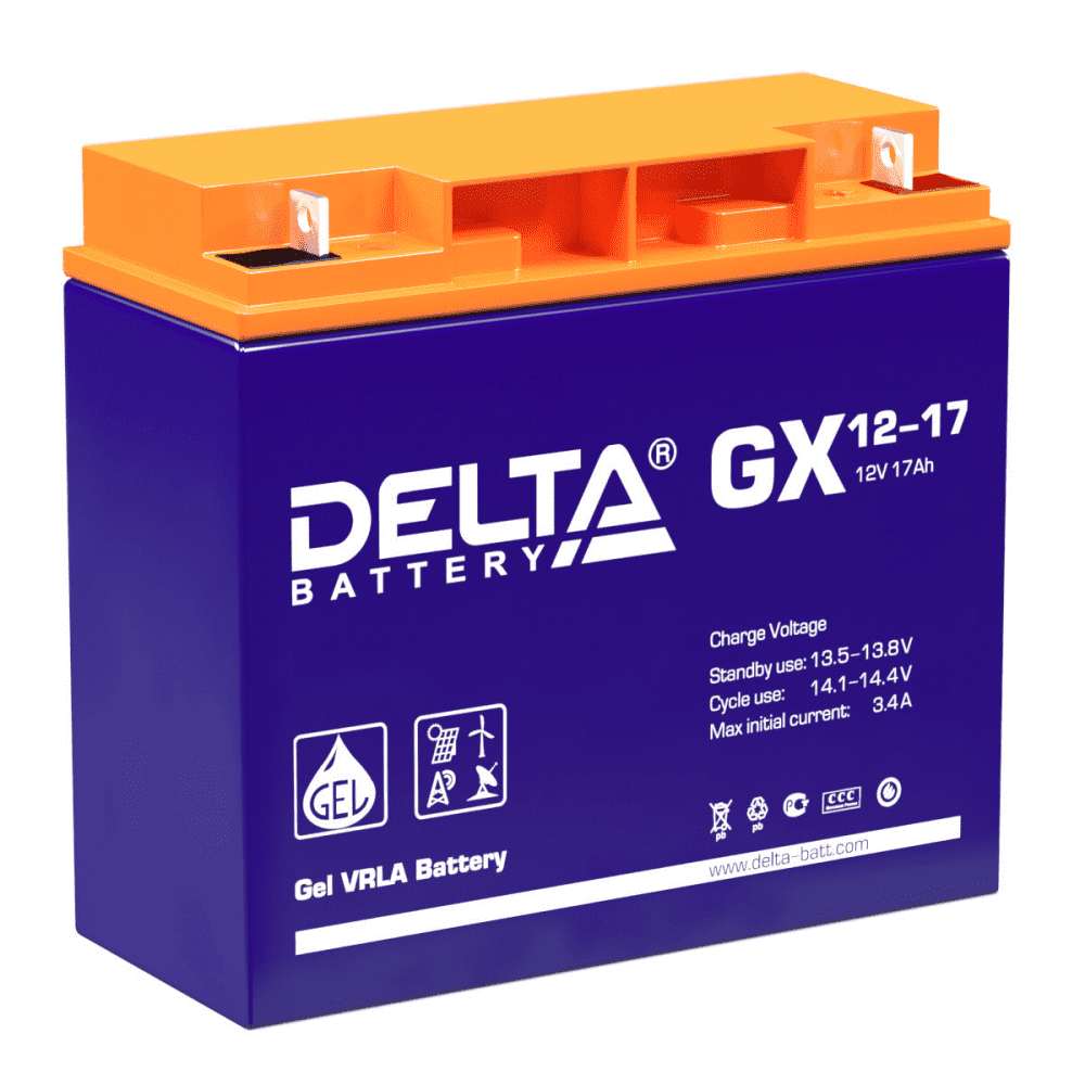 Купить аккумулятор DELTA GX 12-17 281, цены на Мегамаркет | Артикул: 100026377913