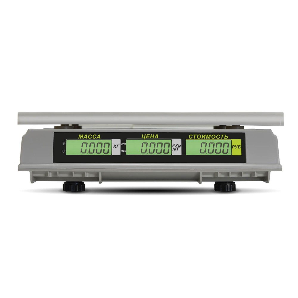 Весы торговые настольные M-ER 326 AC-15.2 "Slim" LCD Серый