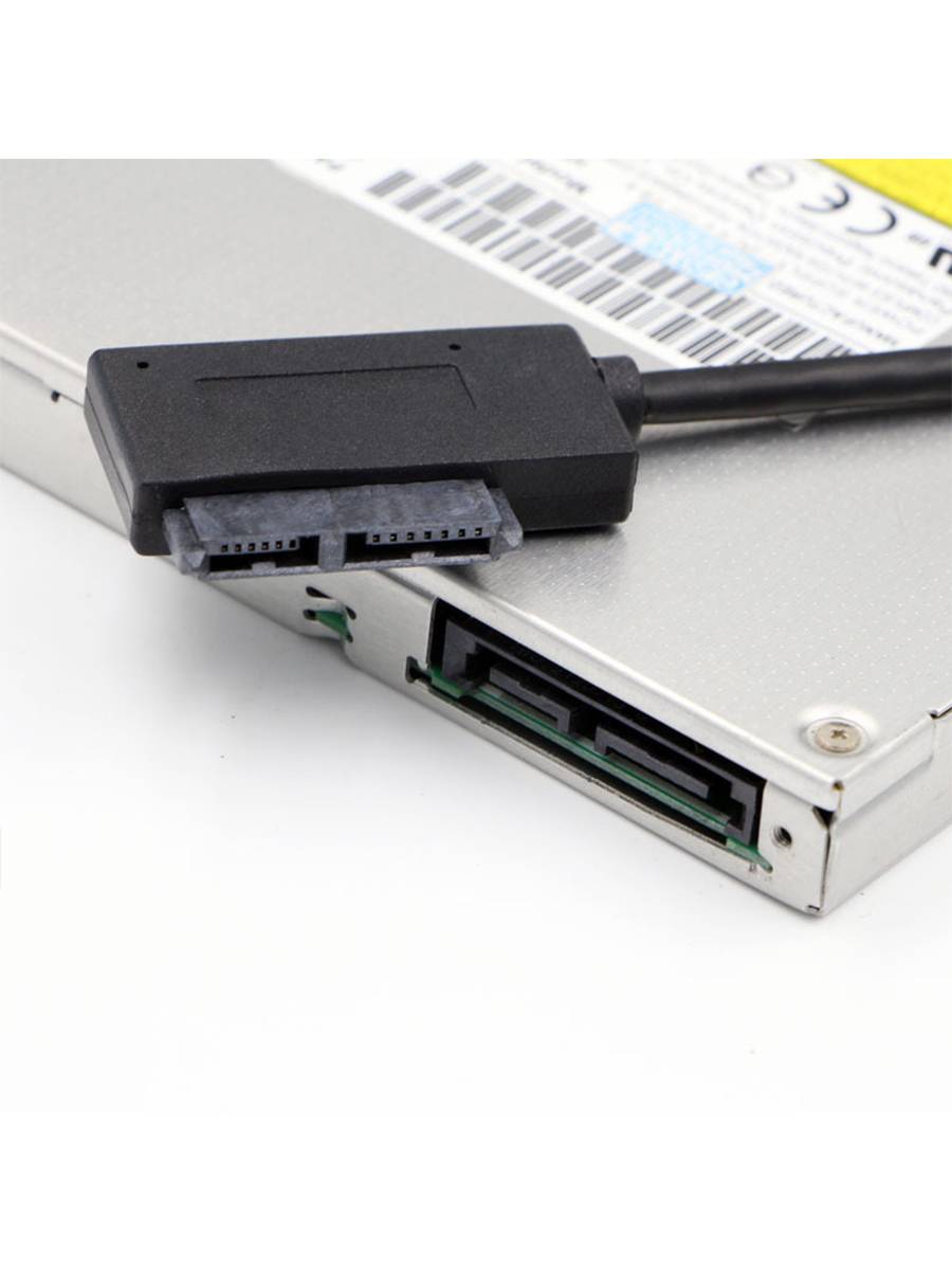 Переходник 2emarket USB - Slimline SATA 6p+7p вилка-вилка 0.5м 4759, купить  в Москве, цены в интернет-магазинах на Мегамаркет