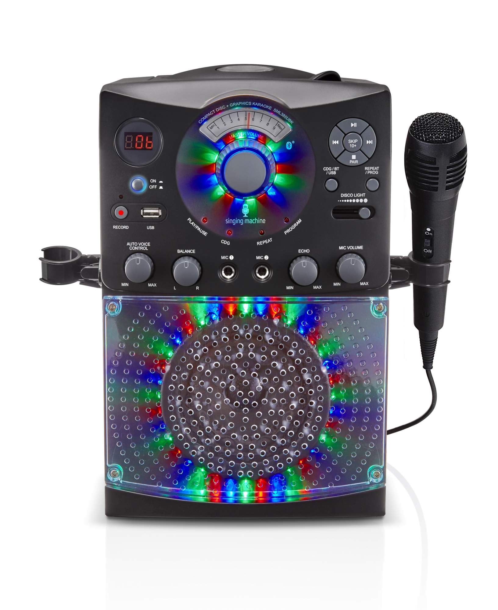 Музыкальный центр Singing Machine SML385UBK Black - купить в Эдвис-Центр, цена на Мегамаркет