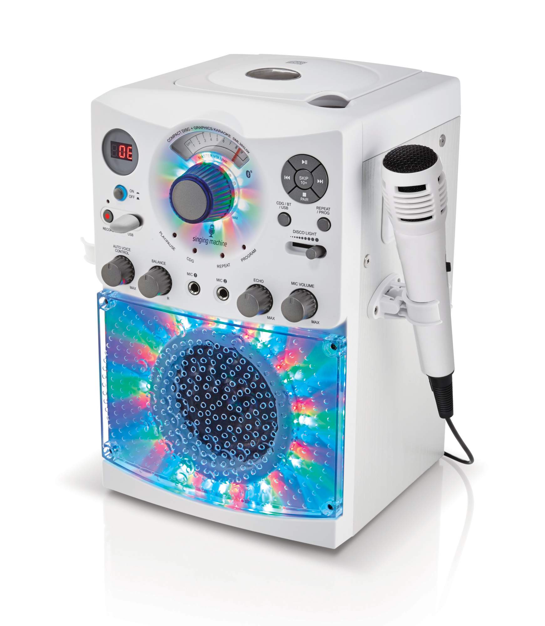 Музыкальный центр Singing Machine SML385UW White, купить в Москве, цены в  интернет-магазинах на Мегамаркет