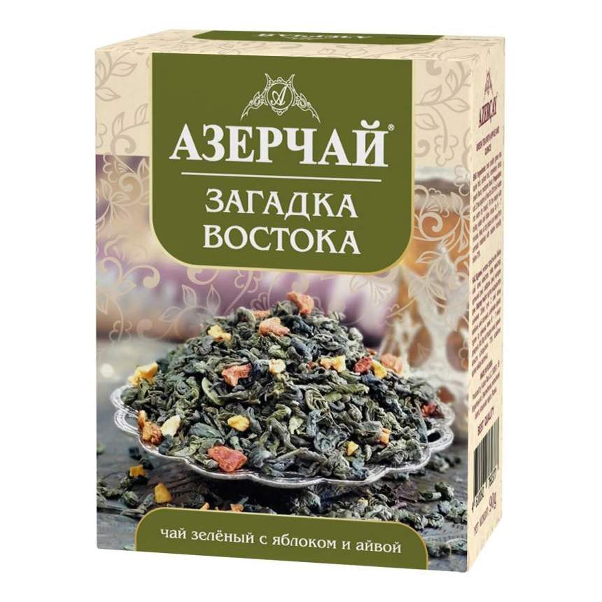 Купить чай зеленый Азерчай Загадка востока листовой 90 г, цены на Мегамаркет | Артикул: 100040561184