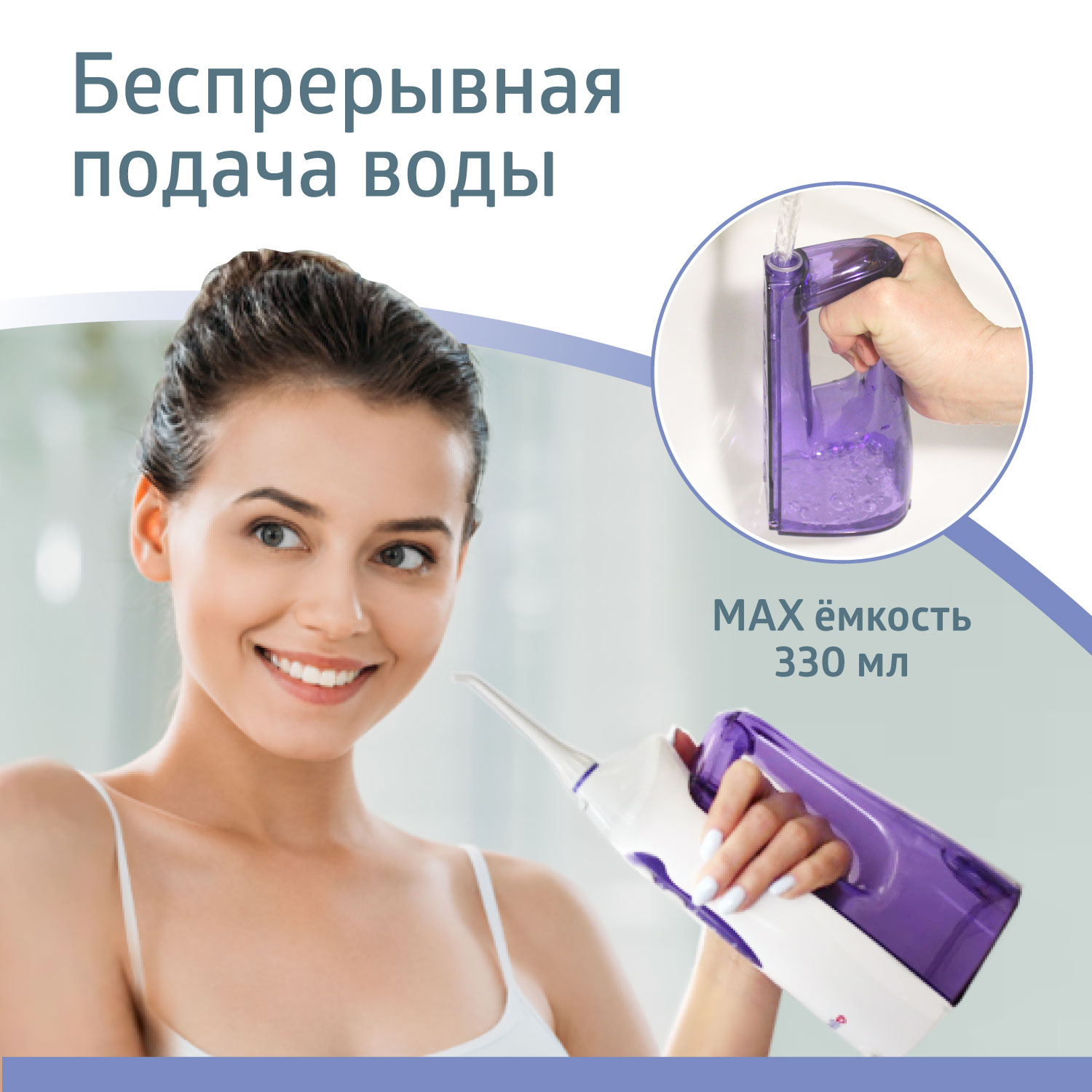 Ирригатор портативный B.Well WI911 330 мл, купить в Москве, цены в