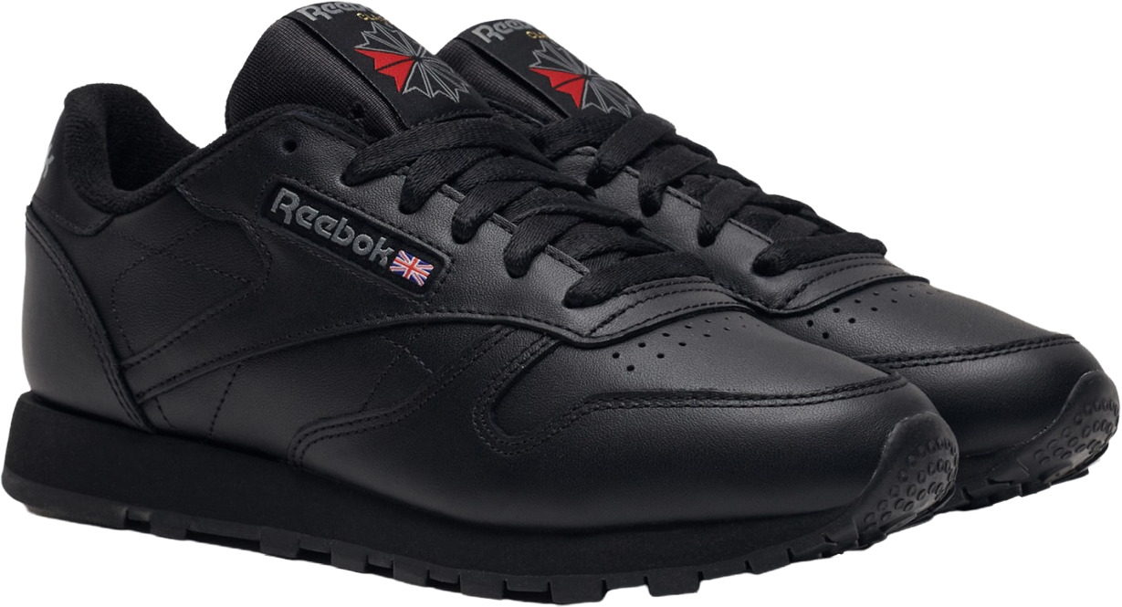 Кроссовки мужские Reebok Classic LeatherGY0955 черные 3.5 US – купить в  Москве, цены в интернет-магазинах на Мегамаркет