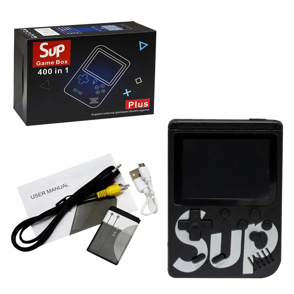 Портативная игровая приставка SUP GAME BOX 400 игр в 1, 8 bit/BLACK -  отзывы покупателей на маркетплейсе Мегамаркет | Артикул: 600009028061