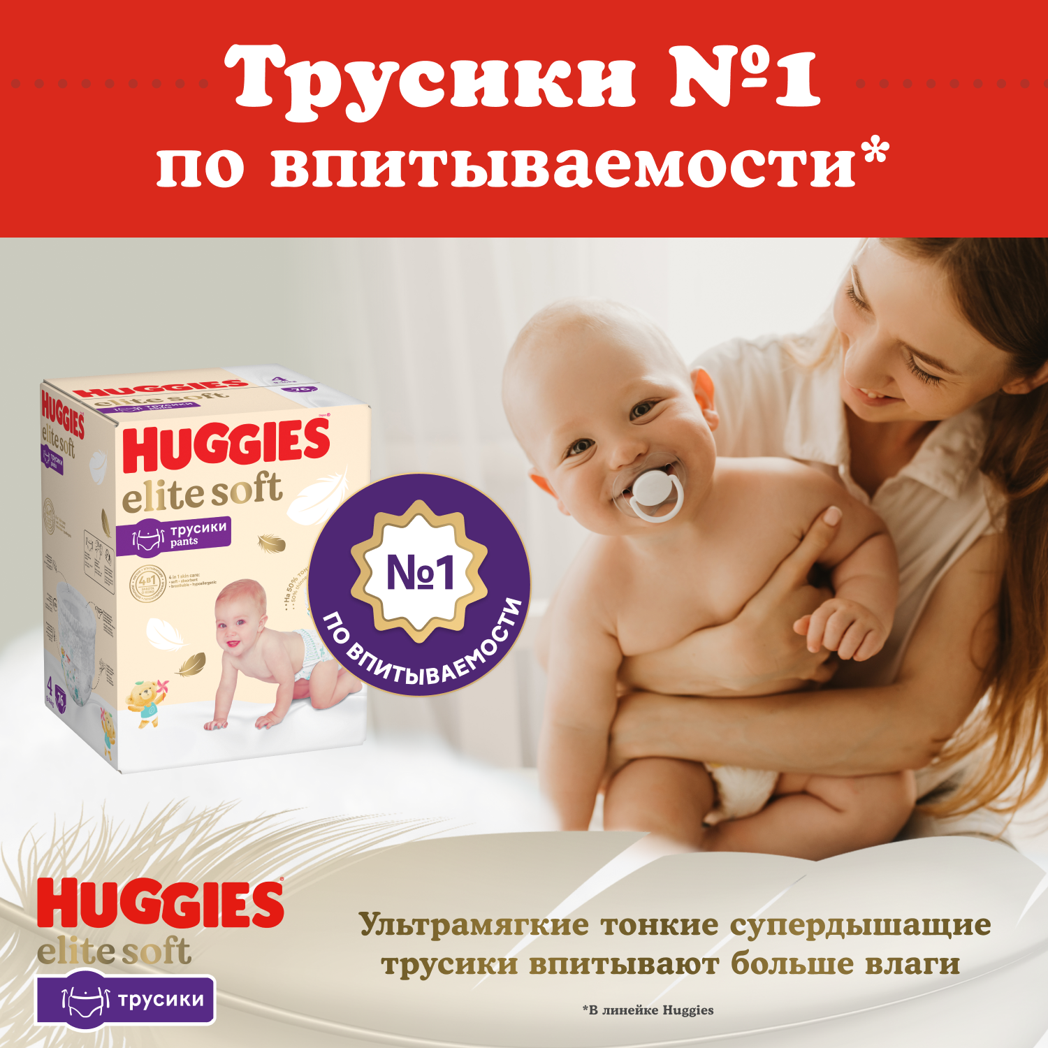 Купить подгузники-трусики Huggies Elite Soft 6-11 кг, 3 размер, 48 шт, цены  на Мегамаркет | Артикул: 100032506254