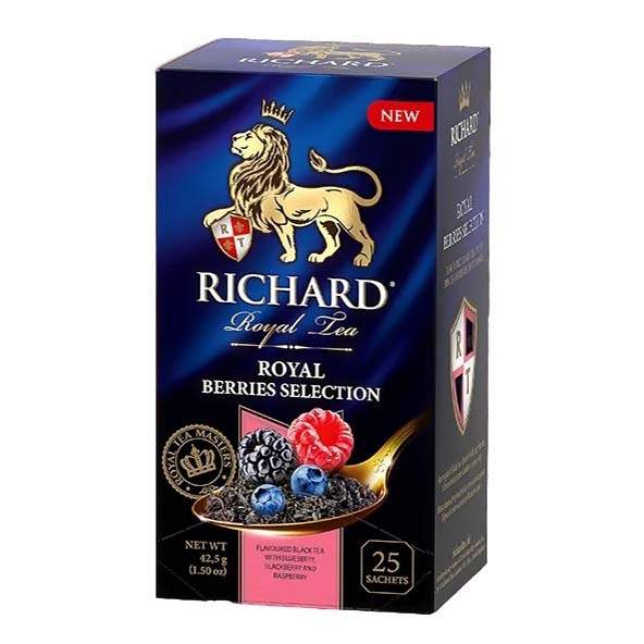 Купить чай черный Richard Royal Berries Selection в пакетиках 2 г х 25 шт, цены на Мегамаркет | Артикул: 100056553566