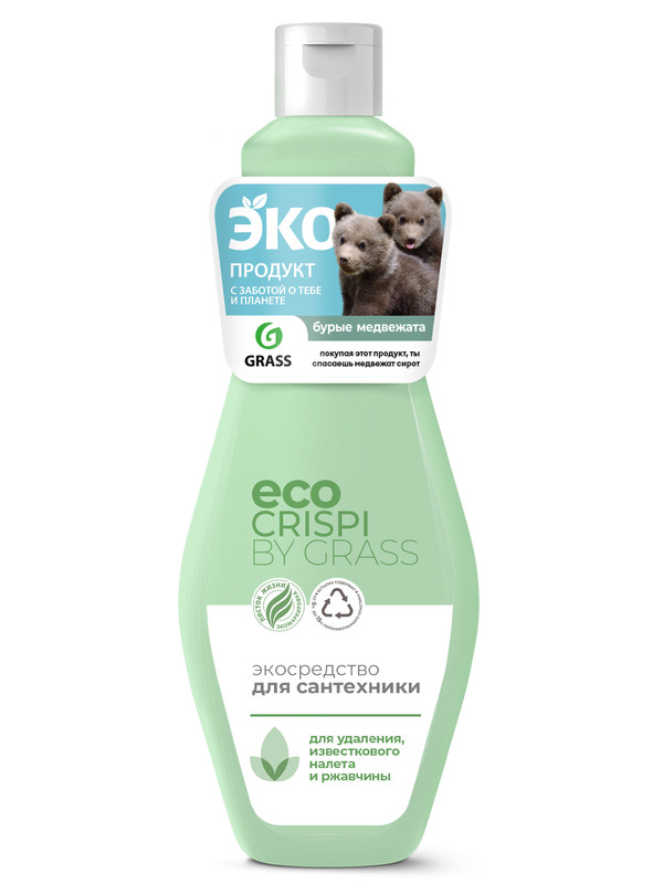 Средство для сантехники ECO CRISPI by Grass 500мл, чистящее средство для ванной и туалета купить в интернет-магазине, цены на Мегамаркет