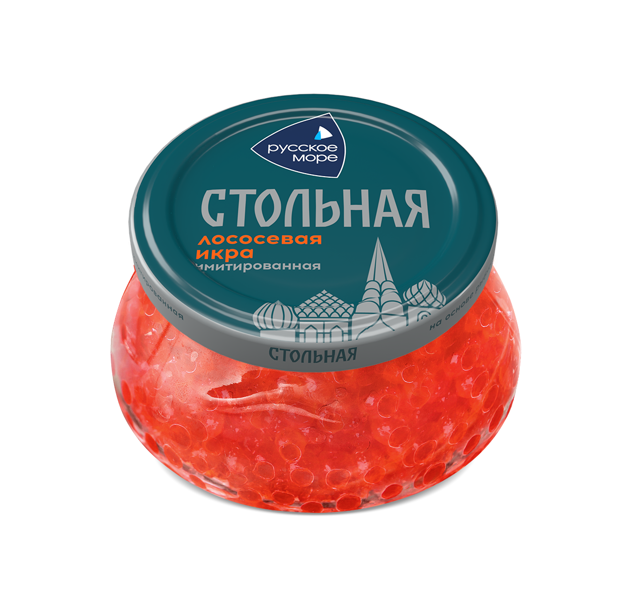 Икра лосося Русское Море Стольная имитированная 230 г - купить в ВкусВилл Гипермаркет - СберМаркет, цена на Мегамаркет