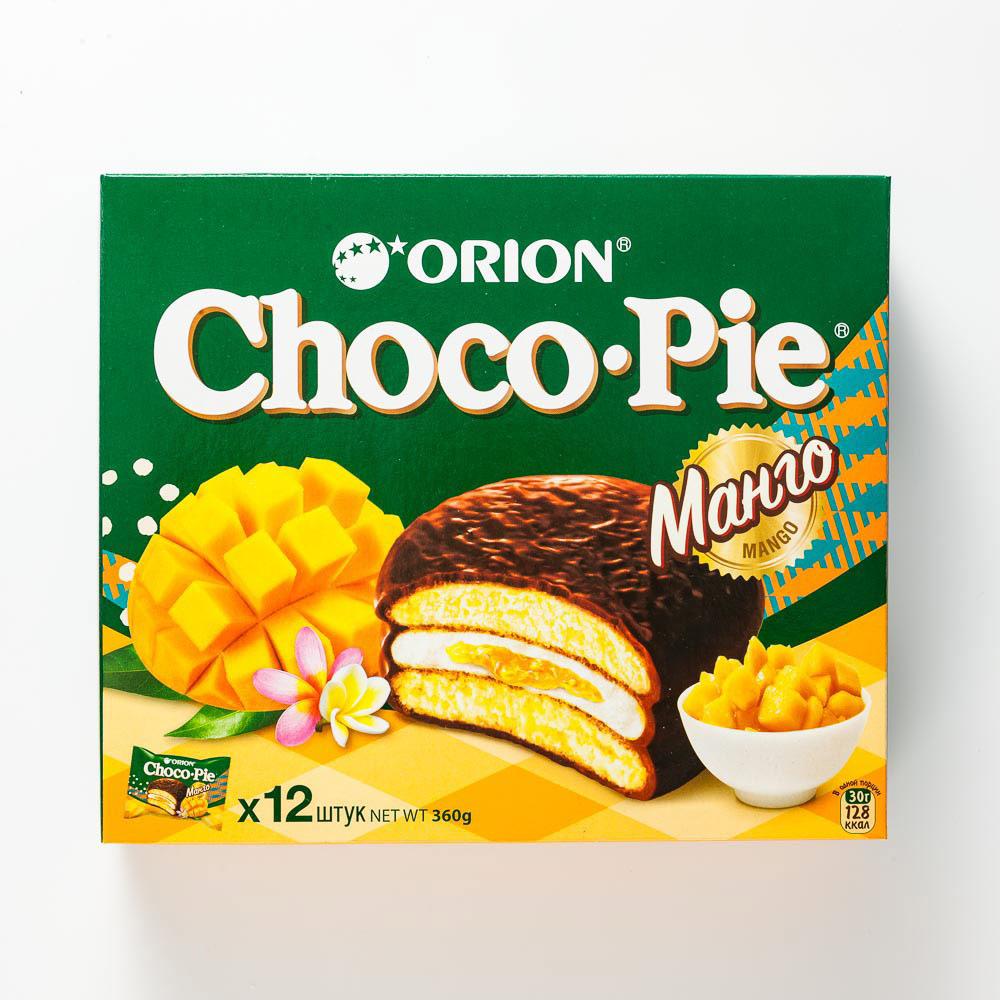 Купить пирожное Orion Choco Pie Mango 360 г, цены на Мегамаркет | Артикул: 100028788218