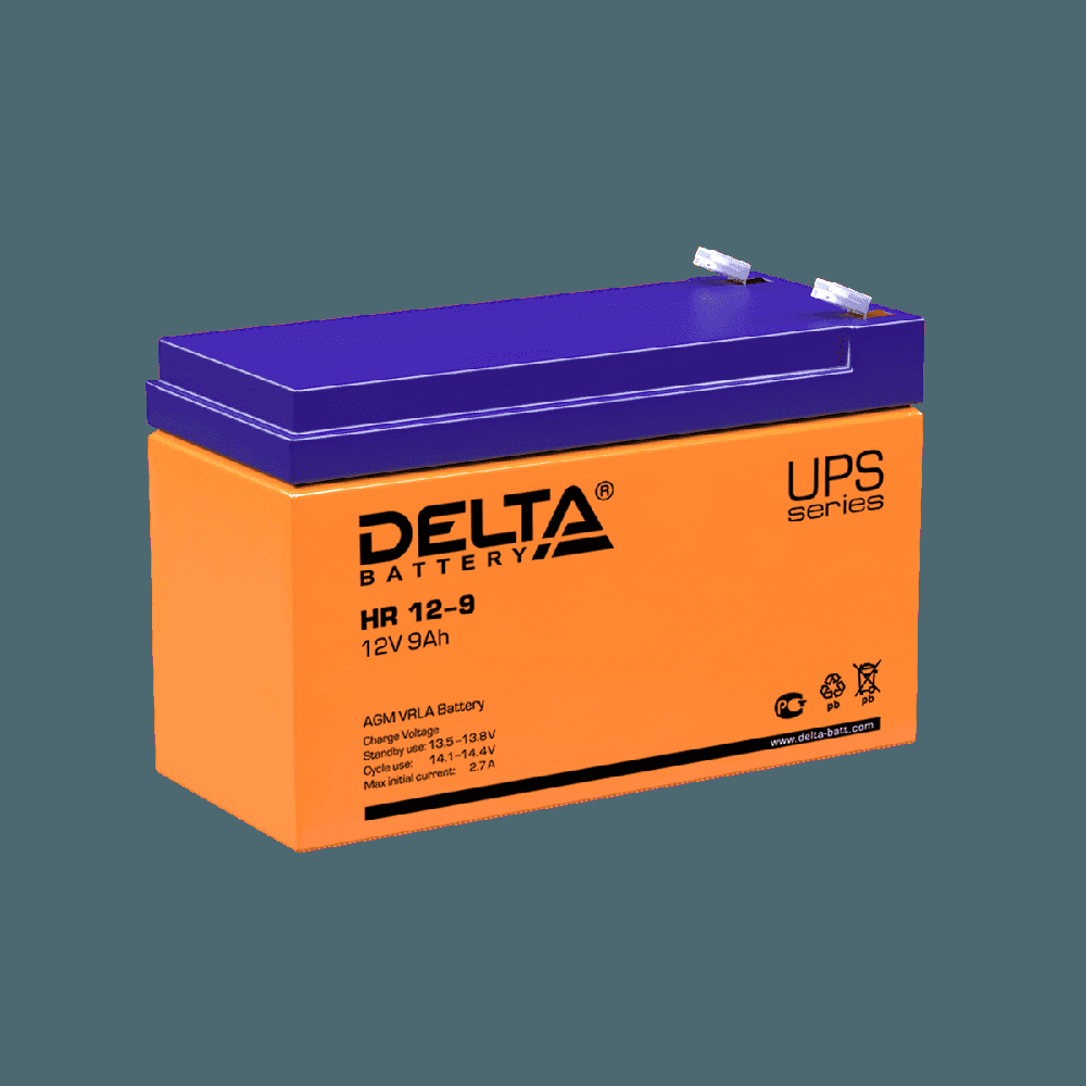 Аккумулятор для ИБП Delta HR 12-9 - купить в DELTA BATTERY LTD, цена на Мегамаркет