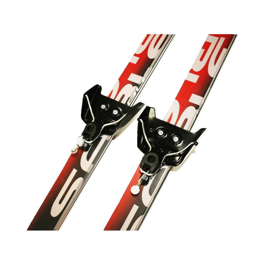 Лыжный комплект (лыжи + палки + крепления) 75 мм 170 Sable snowway red