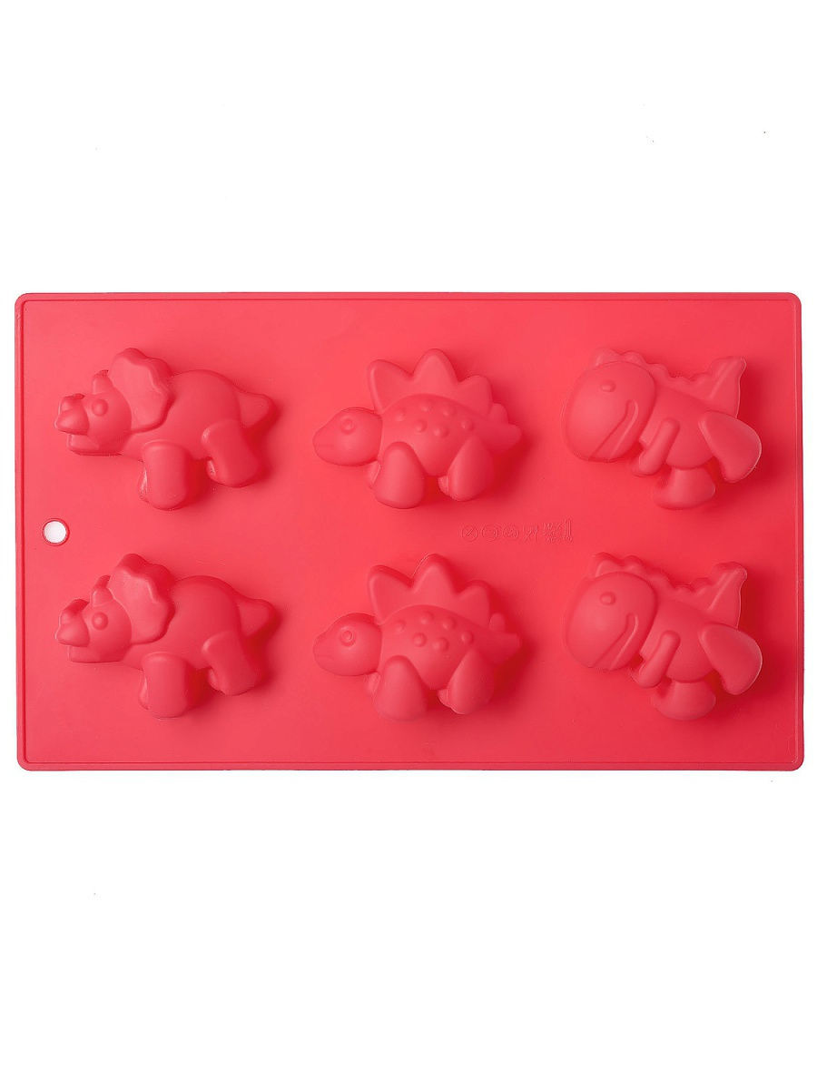 Силиконовые формы для кексов (бабочка, божья коровка, цветок), 6 шт (Цвет: Розовый )