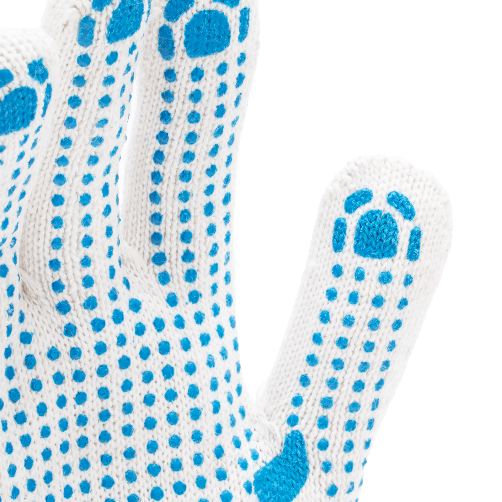 Перчатки трикотажные, с ПВХ точкой, 10 класс, стикер, Россия, 67702 ...