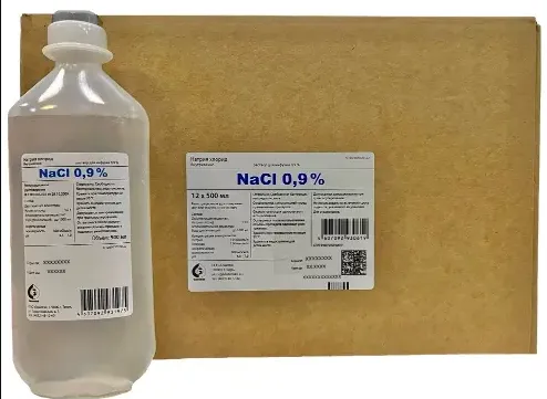 Натрия хлорид, раствор 0.9%, флакон 500 мл, 12 шт. – купить в Москве, цены в интернет-магазинах на Мегамаркет