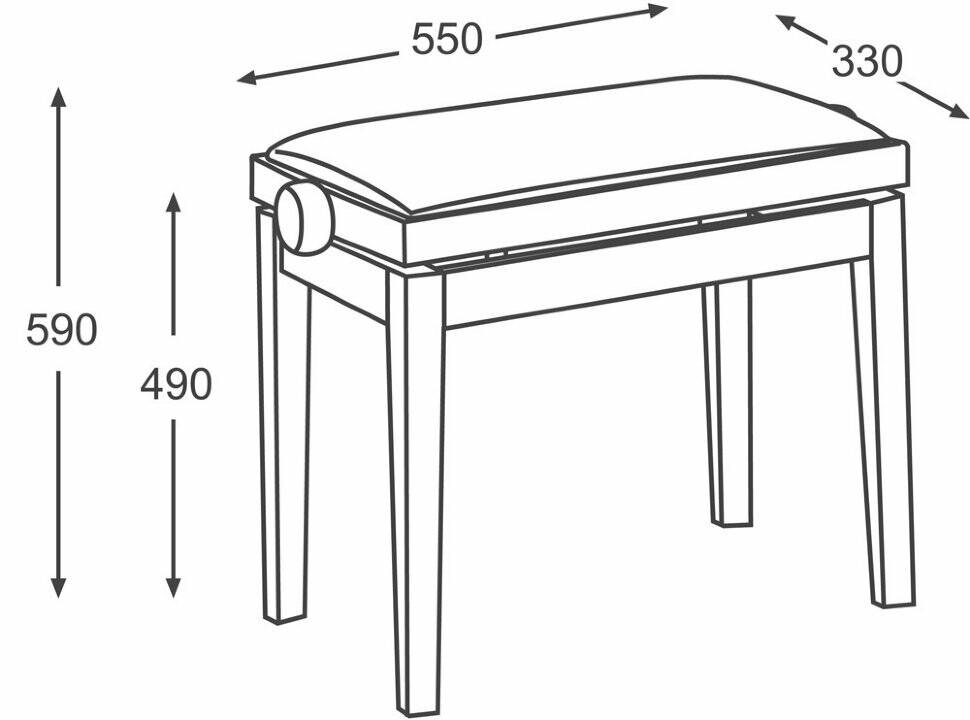 Высота стула для пианино