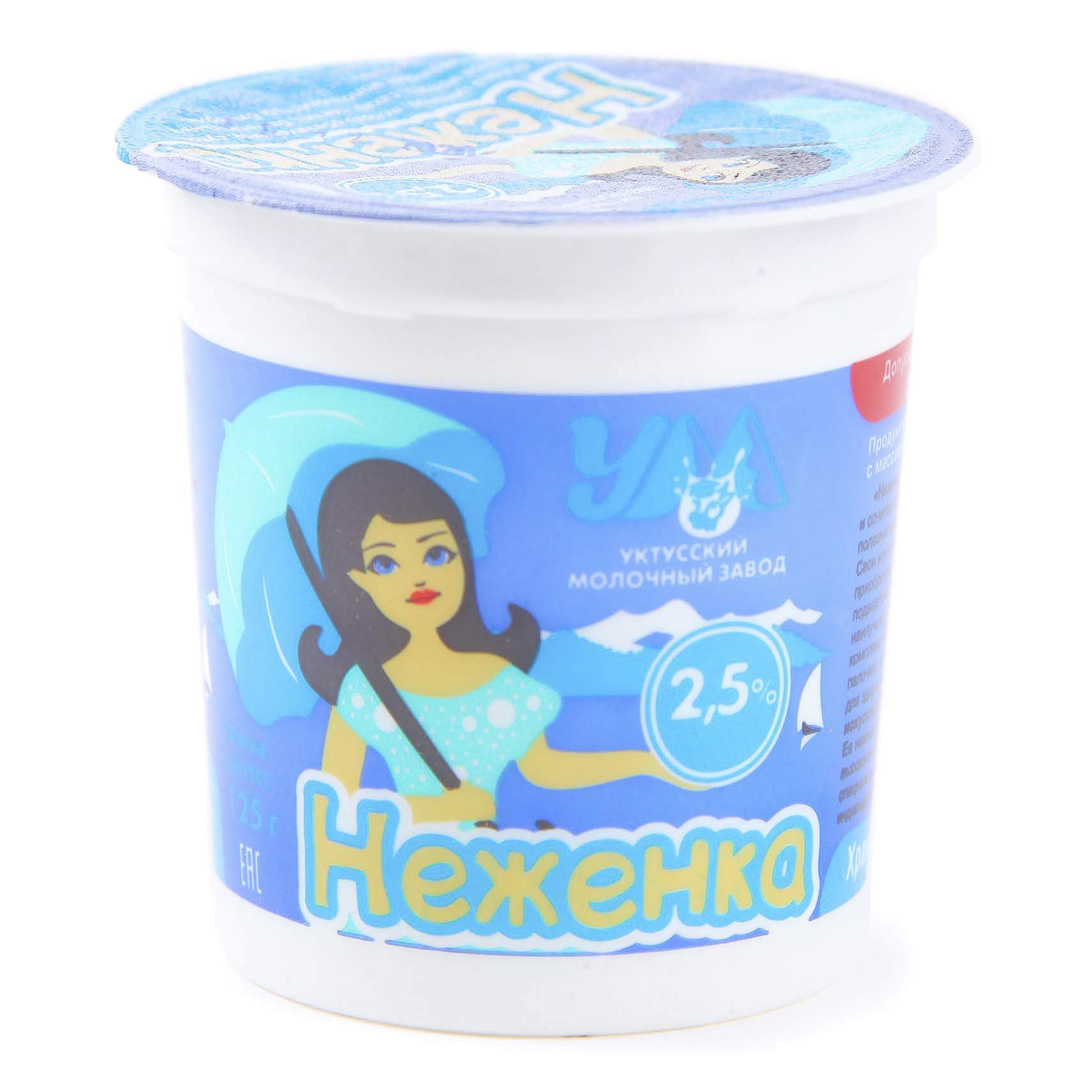 Десерт Уктусский молочный завод Неженка 2,5% бзмж 125 г