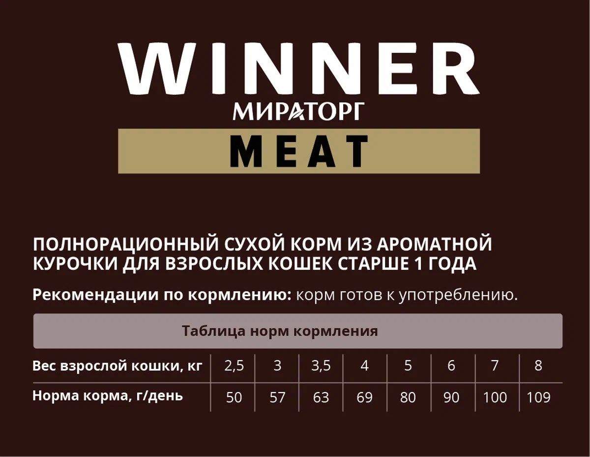 Meat корм для кошек отзывы. Корм сухой для кошек winner meat. Корм winner meat 750. Корм winner meat 300г. Виннер меат для кошек.