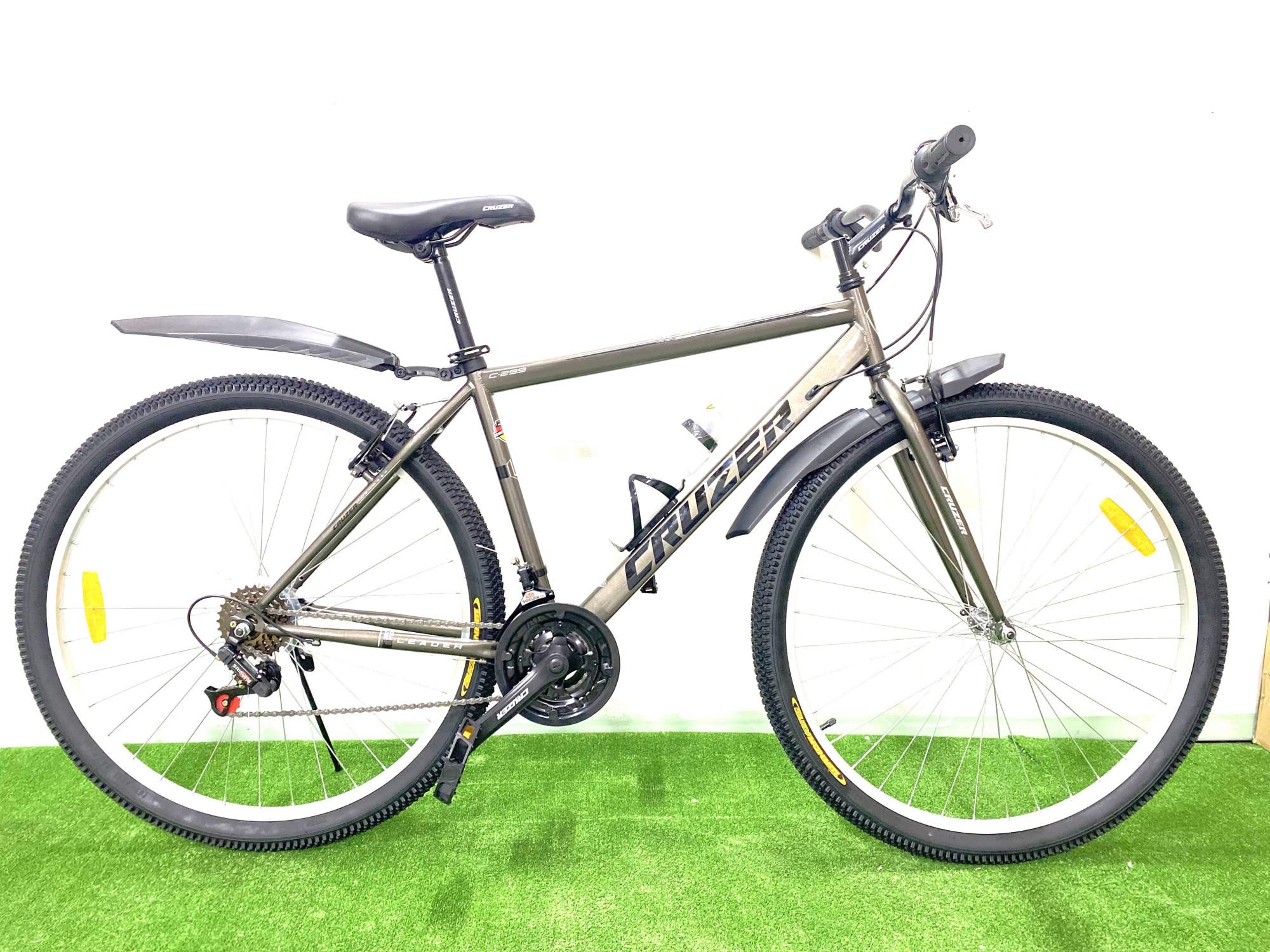 Городской велосипед CRUZER C299, колеса 29, скорости 18, цвет серый, рост 170-200 – купить в Москве, цены в интернет-магазинах на Мегамаркет
