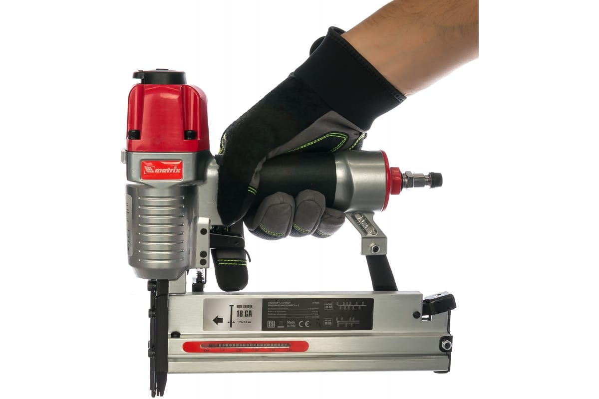 Нейлер-степлер пнев, 2 в 1, с рег, глуб,, гвозди 18GA, скобы 18GA ...