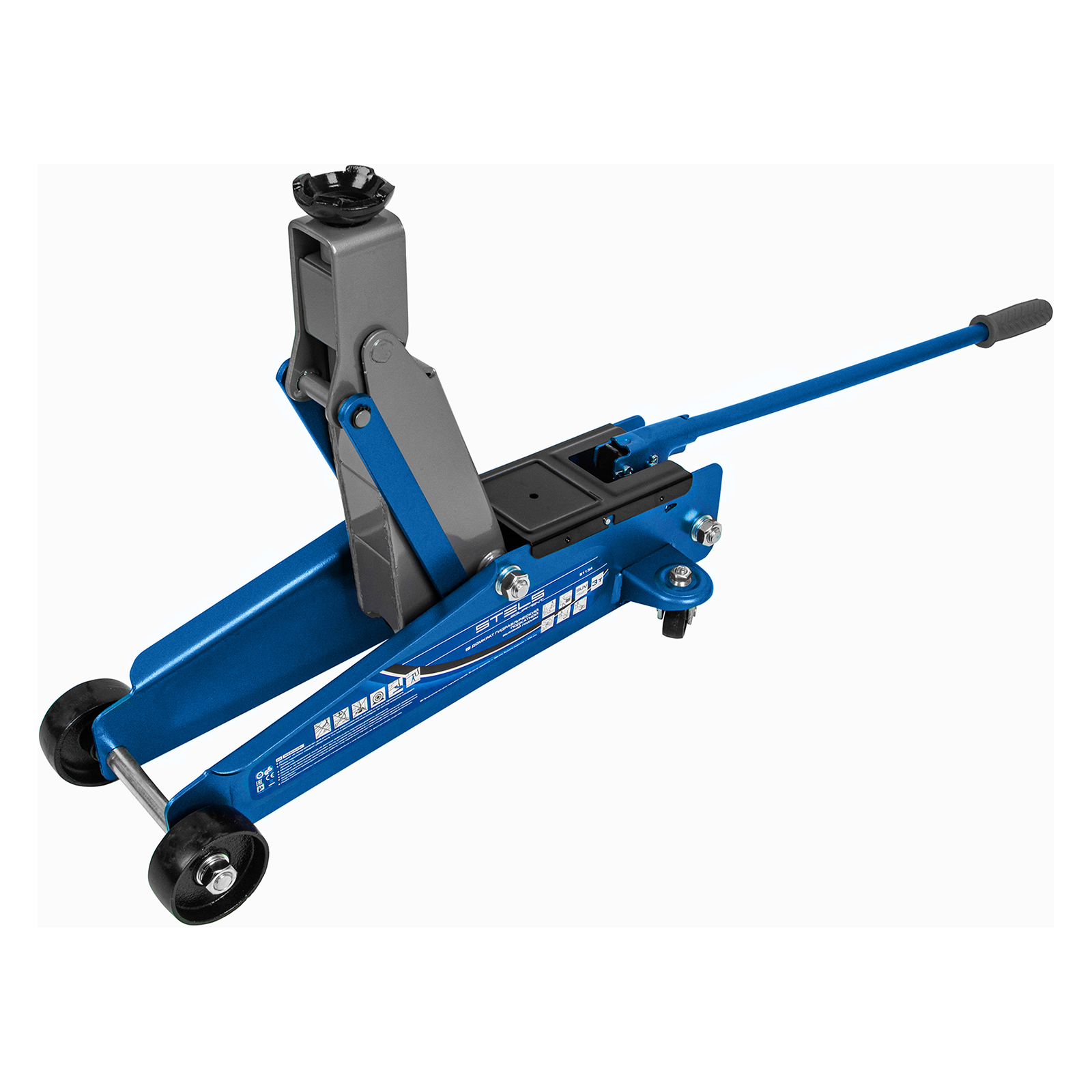 Домкрат STELS 51134 гидравлический подкатной, высокий подъем, 3т SUV ...